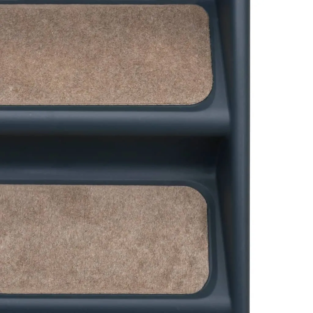 VidaXL Hundetreppe Mit 4 Stufen Klappbar Dunkelgrau 7 VidaXL Hundetreppe Mit 4 Stufen Klappbar Dunkelgrau – Bild 7