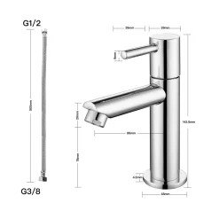 Aihom Kaltwasser Armatur Für Bad Wasserhahn Aus Messing Kaltwasserhahn Standventil Klein Badarmatur Armatur Einhebelmischer Standhahn Für Bad Gäste WC Einhebelarmatur -Garten- & Gewächshäuser Geschäft d016caf941447491be7ed841becfefac