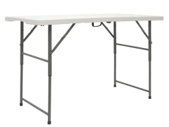 Amanka Garten Klapptisch - 120 X 60 Cm Höhenverstellbar - Camping Gartentisch Klappbar