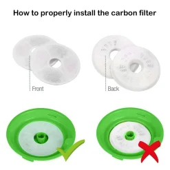 Topchances 6 Stück Filter Kompatibel Für Catit Flower Fountains Catit Design Senses Springbrunnen Und Catit Fresh Clear Edelstahl Top Trinkbrunnen Carbon Ersatzfilter -Garten- & Gewächshäuser Geschäft d0608251fdcf849f31997e1a6e5e7fda