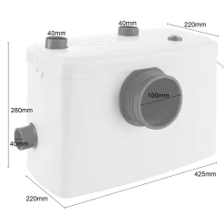 AREBOS Hebeanlage, Schmutzwasserpumpe, Fäkalienpumpe, Abwasser, 600 W, Für WC, Dusche, Waschbecken, 100 L/min, Weiß 17 AREBOS Hebeanlage, Schmutzwasserpumpe, Fäkalienpumpe, Abwasser, 600 W, Für WC, Dusche, Waschbecken, 100 L/min, Weiß -Garten- & Gewächshäuser Geschäft d075d5463645b686d7d3f27af13782ce