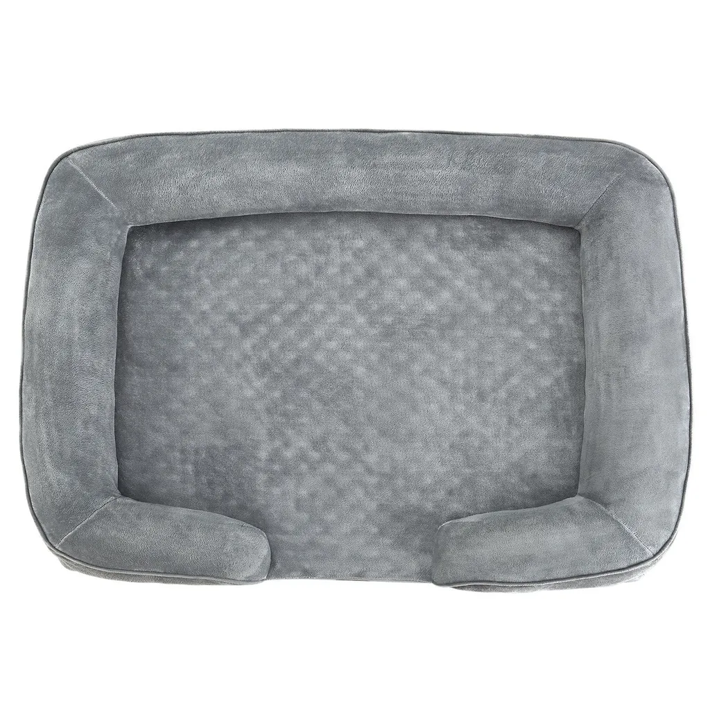 Juskys Hundebett Sheena XL Orthopädisch, Waschbar & Rutschfest – 105 X 82 X 17 Cm– Hundesofa Flauschig Große Hunde Grau – Haustierbett Hundesofa 2 Juskys Hundebett Sheena XL Orthopädisch, Waschbar & Rutschfest – 105 X 82 X 17 Cm– Hundesofa Flauschig Große Hunde Grau – Haustierbett Hundesofa – Bild 2