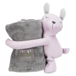 TRIXIE Heimtierbedarf TRIXIE Junior Kuschel-Set 75 X 50 Cm Grau/flieder