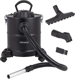 ONVAYA® Aschesauger | Kaminsauger | Ofensauger | Asche-Staubsauger Für Kamin, Ofen, Grill | 1.200 W | Mit Vor- Und Falten-Filter | 20 L Auffangbehälter | Inklusive Gebläsefunktion