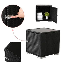 AREBOS 2X Poly-Rattan Sonnenliege Mit 5-Fach Verstellbarer Rückenlehne, Inkl. Beistelltisch, Outdoor Gartenliege, Inkl. Nackenkissen Und Schutzhülle 20 AREBOS 2X Poly-Rattan Sonnenliege Mit 5-Fach Verstellbarer Rückenlehne, Inkl. Beistelltisch, Outdoor Gartenliege, Inkl. Nackenkissen Und Schutzhülle -Garten- & Gewächshäuser Geschäft d0e7cea72efaf86844bcda899382a8ac