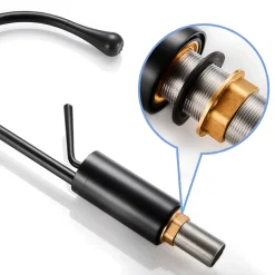 Auralum 360° Drehbar Küchenarmatur Mischbatterie Einhebelmischer Küche Wasserhahn Armatur Schwarz -Garten- & Gewächshäuser Geschäft d10dbd7aec422da7ff712e1c7441992c