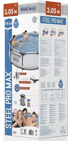 Bestway 56408 Steel Pro MAX Frame Pool 305x76 Schwimmbecken Gartenpool Pumpe Set -Garten- & Gewächshäuser Geschäft d1217e992ec23555a4709b28ec0e2eea