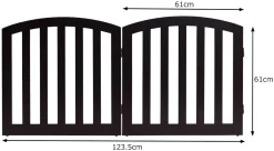 COSTWAY 2-teiliges Absperrgitter Hunde, Schutzgitter Holz Klappbar, Treppengitter Hundeabsperrgitter Türschutzgitter, Braun -Garten- & Gewächshäuser Geschäft d135573f47156a9787cc473f0e741a54