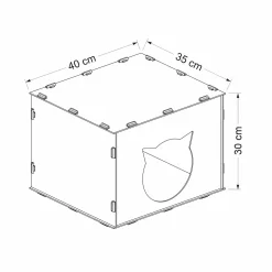 En.casa Katzenhaus Elba Für Indoor-Katzen Katzenhöhle Aus MDF 30 X 40 X 35 Cm Rückzugsort Versteck Für Katzen Und Kleintiere Weiß -Garten- & Gewächshäuser Geschäft d141d4500f10bbe0cb7c86497c19415f