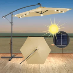 ECD Germany Ampelschirm Mit Kurbel Und Ständer Inkl. LED-Solar - Ø 300 Cm - Braun - Wasserabweisend, Sonnenschutz UV50+, Neigbar, Gartenschirm Terrassenschirm Marktschirm Kurbelschirm Schirm 15 ECD Germany Ampelschirm Mit Kurbel Und Ständer Inkl. LED-Solar - Ø 300 Cm - Braun - Wasserabweisend, Sonnenschutz UV50+, Neigbar, Gartenschirm Terrassenschirm Marktschirm Kurbelschirm Schirm -Garten- & Gewächshäuser Geschäft d14f0a57e60d445d7a1d8426bc3eac33