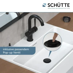 Schütte SCHÜTTE Waschtischarmatur CORNWALL, Wasserhahn Bad Mit Ablaufgarnitur, Pop Up Abflussstopfen -Garten- & Gewächshäuser Geschäft d15451562213086547a0ee8bf0449354