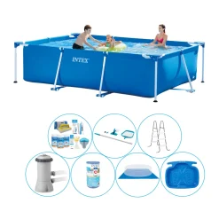 Intex Frame Pool Rechteckig 300x200x75 Cm - 8-teilig - Poolpaket -Garten- & Gewächshäuser Geschäft d1687bbdb25e5144b8a0d215b1c754dd