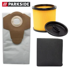 Parkside Nass-Trocken-Saugen-Set Profi, 20 L, Weiß