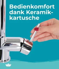 Calmwaters® Küchenarmatur Mit Brause Ausziehbar - 360° Drehbar - Flexibel Mit Hohem Auslauf - Küchenarmatur Ausziehbar Honest Extra - Chrom -Garten- & Gewächshäuser Geschäft d1b2fd645afeaf87fbb3ca3707739ea6
