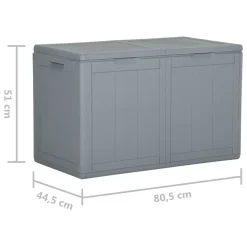 VidaXL Garten-Aufbewahrungsbox 180 L Grau PP Rattan -Garten- & Gewächshäuser Geschäft d1e9d8a6a0cb5383adac699265444b27