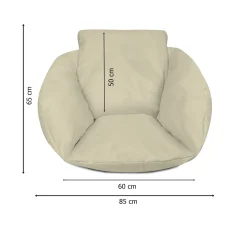 Ferocity Hängesessel Kissen, Polster Bodenkissen Für Schwenksessel, Auflage Für Baumwoll Hängeschaukel, Hängekorb, Hängestuhl, Rückenkissen In Der Farbe Beige [114] -Garten- & Gewächshäuser Geschäft d23bd246f297ff1ee850458926e20634