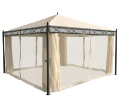 Mendler Pergola Calpe, Garten Pavillon, Stabiles 7cm-Gestell Mit Seitenwand + Moskitonetz Creme 4x4m 21 Mendler Pergola Calpe, Garten Pavillon, Stabiles 7cm-Gestell Mit Seitenwand + Moskitonetz Creme 4x4m -Garten- & Gewächshäuser Geschäft d282fa0b9f6c9fed46171009a16c9a3a