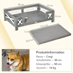 Pawhut Haustiersofa Hundematte Katzensofa Hundecouch Hundebett Mit Kissen Indoor Modernes Sofa Für Kleine Und Mittelgroße Hundesofa Weich Gepolstert Waschbarer Bezug Kiefernholz Grau 80 X 55 X 23 Cm 11 Pawhut Haustiersofa Hundematte Katzensofa Hundecouch Hundebett Mit Kissen Indoor Modernes Sofa Für Kleine Und Mittelgroße Hundesofa Weich Gepolstert Waschbarer Bezug Kiefernholz Grau 80 X 55 X 23 Cm -Garten- & Gewächshäuser Geschäft d2a3dd73ba07ea6effac4106b934e335