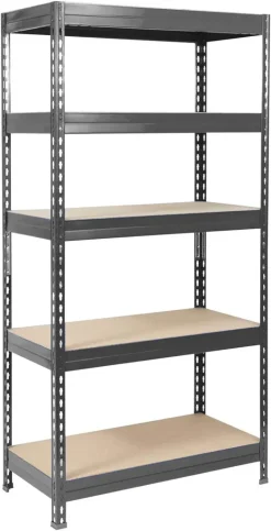 Floordirekt Schwerlastregal Verschiedene Farben & Größen Bis Zu 1500 Kg Tragkraft Anthrazit Höhe/Breite/Tiefe: 180x90x60 Cm