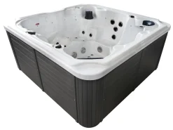 SANOTECHNIK Outdoorwhirlpool Oasis Maxi Weiß Inkl. Treppe Und Abdeckung - 210 X 210 X 92cm