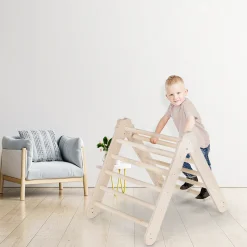 MAMOI® Klettergerüst Indoor, Kletterdreieck Aus Holz, Baby Kinder Klettern, Kletterturm, Kletterbogen, Holzbogen Für Spielplatz Ab 1/2/3 Jahre -Garten- & Gewächshäuser Geschäft d313e67b3b6a2c695d7e53cbea1db9ab