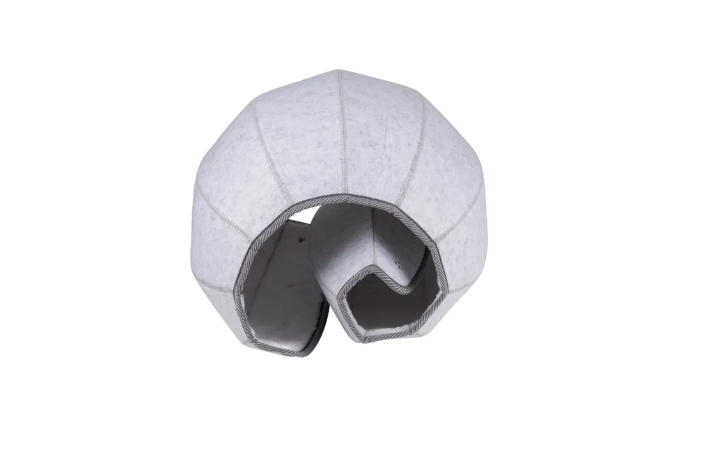 Maxxpro Katzenbett - Katzenspielzeug - Katzenhöhle - Multifunktional - Flexibel - Filz Und Plüsch - Grau 7 Maxxpro Katzenbett - Katzenspielzeug - Katzenhöhle - Multifunktional - Flexibel - Filz Und Plüsch - Grau – Bild 7