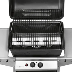 Clatronic GG 3590 Gasgrill 2 Brenner, 2 Heizzonen Für Individuelle Temperatursteuerung, Stufenlose Temperatureinstellung, Herausnehmbarer Fettauffangbehälter, Temperaturanzeige -Garten- & Gewächshäuser Geschäft d31b39affa6f81466f0b32e22e3440c4