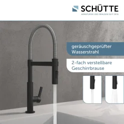 Schütte SCHÜTTE Küchenarmatur MIAMI, Spiralfederarmatur Mit Geschirrbrause, Wasserhahn Ausziehbar, Wasserhahn Mischbatterie Chrom/Schwarz Matt 12 Schütte SCHÜTTE Küchenarmatur MIAMI, Spiralfederarmatur Mit Geschirrbrause, Wasserhahn Ausziehbar, Wasserhahn Mischbatterie Chrom/Schwarz Matt -Garten- & Gewächshäuser Geschäft d31fc55c1fa19bbf04fd343a654a8819