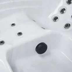 Artsauna Outdoor Whirlpool Oasis – Spa Mit Massagedüsen, LED-Beleuchtung, 2 Filter, Abdeckung, Pumpe, Ausstiegshilfe - Whirlpool Winterfest & Beheizbar -Garten- & Gewächshäuser Geschäft d32d15269029863e071c82882c9570f4