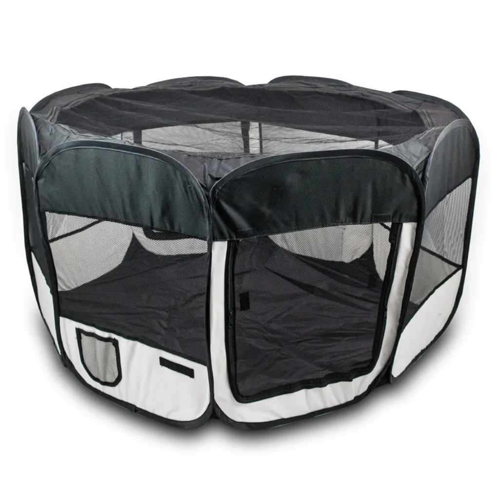 Bituxx Welpenlaufstall Farbe Schwarz, MS-16126 1 Bituxx Welpenlaufstall Farbe Schwarz, MS-16126