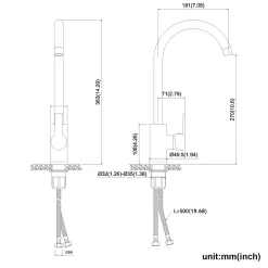 Auralum Küchenarmatur 360° Drehbar Wasserhahn Küche Edelstahl Spültischarmatur Einhebelmischer Mischbatterie Küche Armatur Hochdruck 13 Auralum Küchenarmatur 360° Drehbar Wasserhahn Küche Edelstahl Spültischarmatur Einhebelmischer Mischbatterie Küche Armatur Hochdruck -Garten- & Gewächshäuser Geschäft d331992e0e2655dc42d6fd980390fd3e