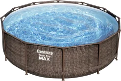 BESTWAY 56709 Steel Pro Max Frame Pool Set Rund Filterpumpe Leiter Braun 366x100 60 BESTWAY 56709 Steel Pro Max Frame Pool Set Rund Filterpumpe Leiter Braun 366x100 -Garten- & Gewächshäuser Geschäft d341ba7c3b1d2ac313c09b93b6f80ece