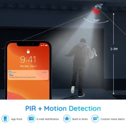 Reolink Lumus 1080P WLAN IP Überwachungskamera Außen Mit Spotlight, IR-Nachtsicht, Sirene Alarm, 2-Wege-Audio, PIR Bewegungserkennung, 128 Micro SD-Kartenslot, Cloudspeicherung, Weiß 39 Reolink Lumus 1080P WLAN IP Überwachungskamera Außen Mit Spotlight, IR-Nachtsicht, Sirene Alarm, 2-Wege-Audio, PIR Bewegungserkennung, 128 Micro SD-Kartenslot, Cloudspeicherung, Weiß -Garten- & Gewächshäuser Geschäft d3436dff99f9816afc2c9d56f8510607