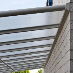 HOME DELUXE - Terrassenüberdachung 618 X 303 X 226 / 278 Cm Weiß Terrassendach Überdachung Carport -Garten- & Gewächshäuser Geschäft d3511d5efdf10a941a5d2b10538dee3c