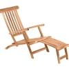 Möbilia Gartenliege Aus Teak Holz | Liegestuhl Mit 4 Liegepositionen | B 58,5 X T 149 X H 87 Cm | Natur | 11020008 | Serie GARTEN
