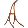 Outsunny Hängestuhlgestell Aus Lärchenholz Hängesesselgestell Hängestuhl Ständer Max. 120 Kg Freistehend Outdoor Indoor Natur 127 X 162 X 211 Cm