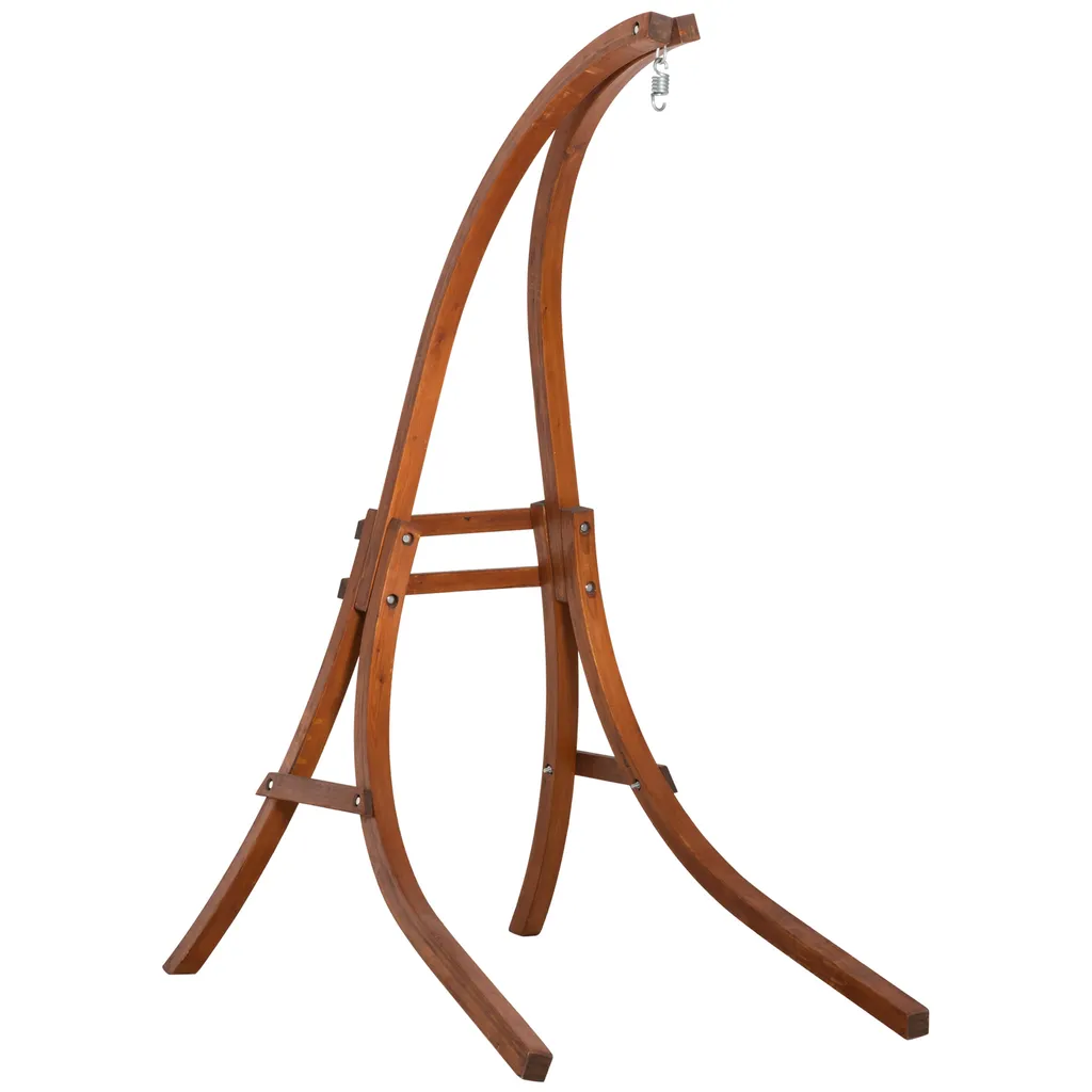 Outsunny Hängestuhlgestell Aus Lärchenholz Hängesesselgestell Hängestuhl Ständer Max. 120 Kg Freistehend Outdoor Indoor Natur 127 X 162 X 211 Cm 1 Outsunny Hängestuhlgestell Aus Lärchenholz Hängesesselgestell Hängestuhl Ständer Max. 120 Kg Freistehend Outdoor Indoor Natur 127 X 162 X 211 Cm