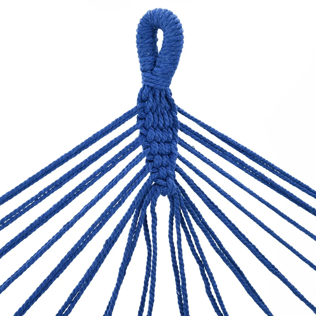 Juskys Hängematte Caracas 230 X 150 Cm In Grün-Blau – Doppelhängematte Aus Baumwolle Für 2 Personen Mit Kissen – Outdoor-Hängematte Bis 300 Kg 13 Juskys Hängematte Caracas 230 X 150 Cm In Grün-Blau – Doppelhängematte Aus Baumwolle Für 2 Personen Mit Kissen – Outdoor-Hängematte Bis 300 Kg – Bild 13