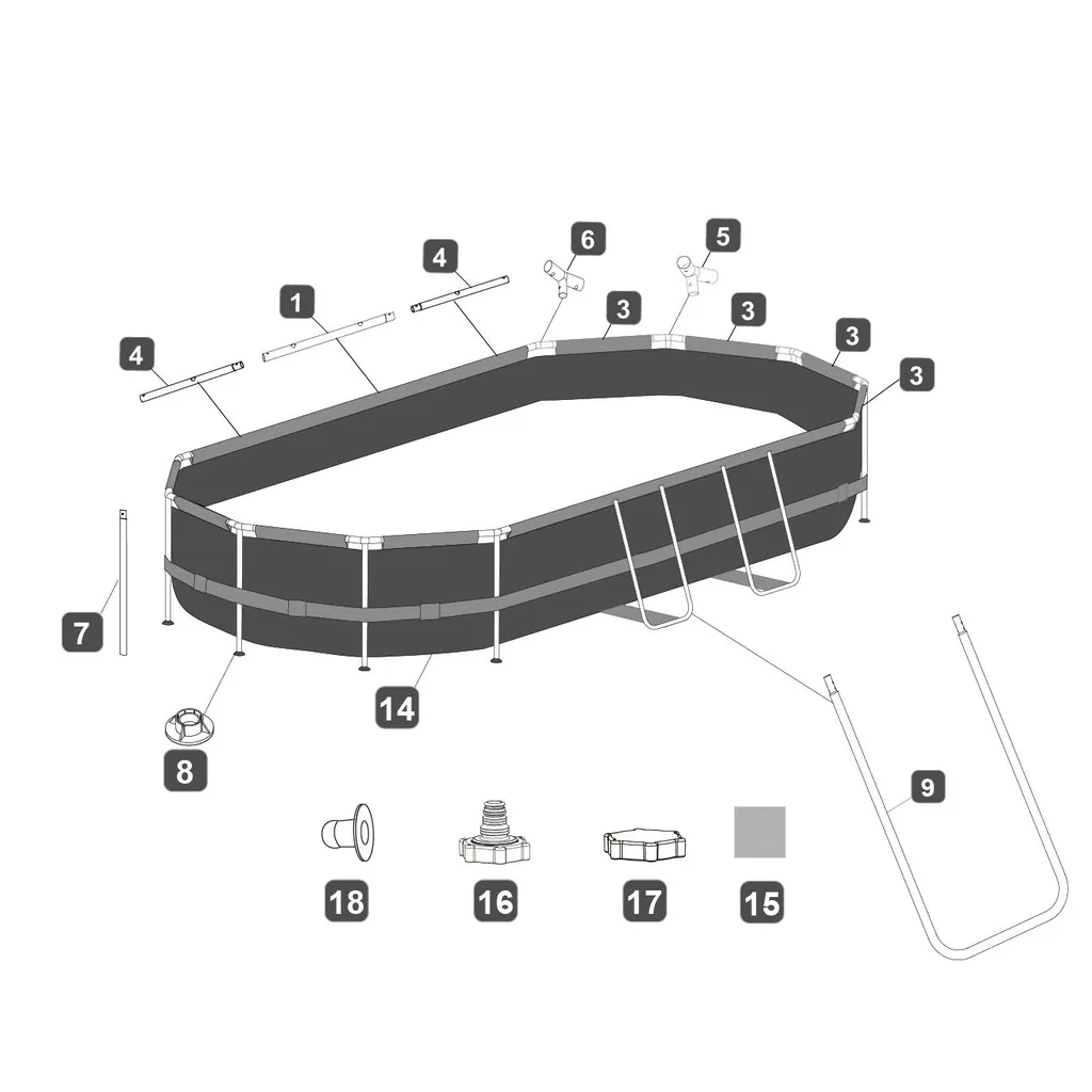 Bestway Power Steel Swim Vista Ovales Schwimmbecken 427 X 250 X 100 Cm 5 Bestway Power Steel Swim Vista Ovales Schwimmbecken 427 X 250 X 100 Cm – Bild 5