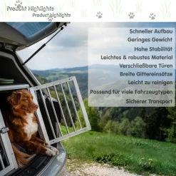 PETSTUFF Alu Hundetransportbox 2-türig Mit Trennwand Rückwand 75° 11 PETSTUFF Alu Hundetransportbox 2-türig Mit Trennwand Rückwand 75° -Garten- & Gewächshäuser Geschäft d407f796495957ca19ce31b2cbf78586