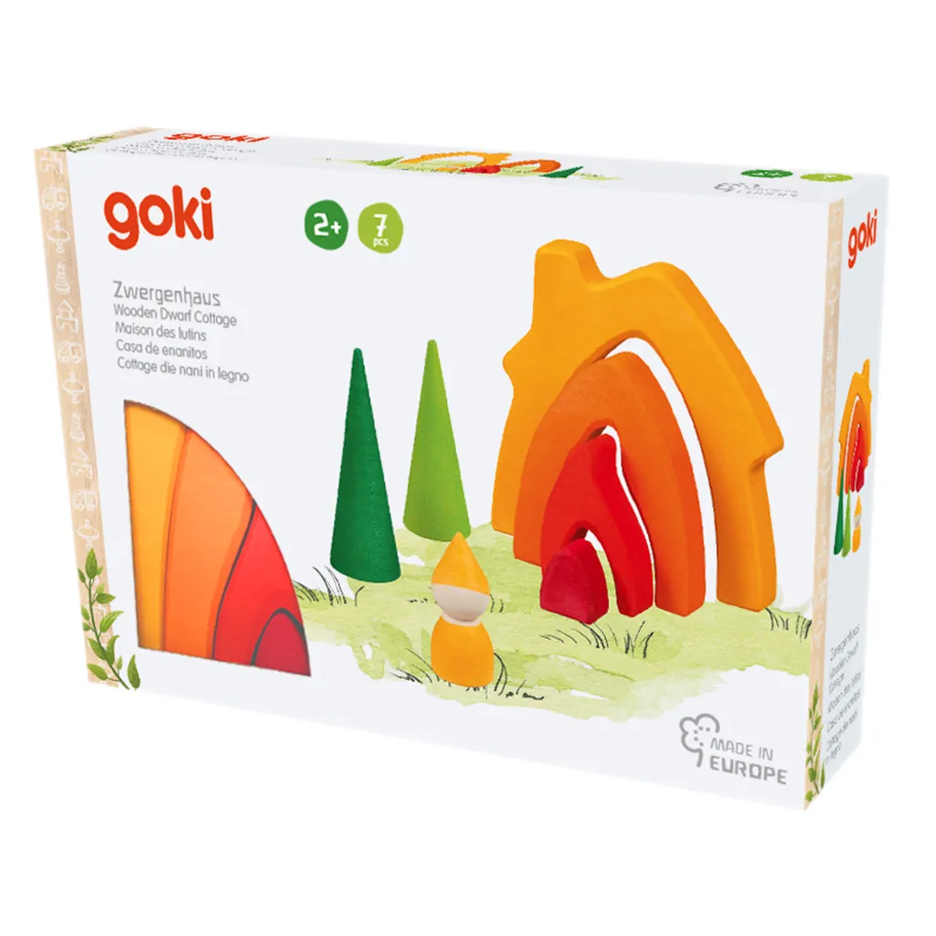 Goki 58427 Zwergenhaus Haus: 14,6 X 2,2 X 13,9 Cm, Holz, 7 Teile 3 Goki 58427 Zwergenhaus Haus: 14,6 X 2,2 X 13,9 Cm, Holz, 7 Teile – Bild 3