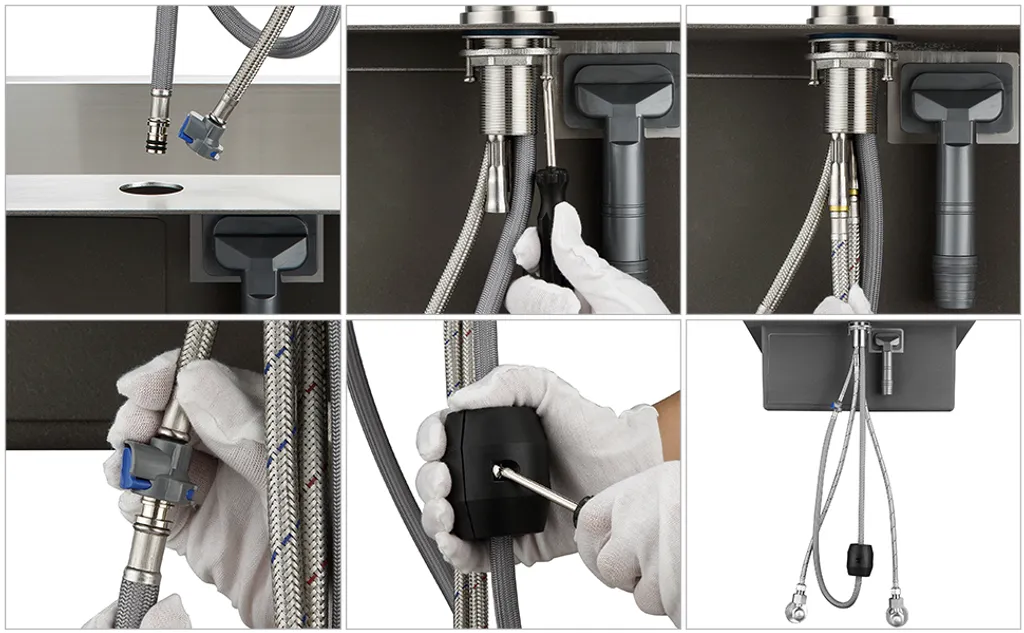 Lonheo Hochdruck Ausziehbare Küchenarmatur, Wasserhahn Küche 360° Schwenkbar Spültischarmatur Einhebelmischer Mischbatterie Für Spülbecken 9 Lonheo Hochdruck Ausziehbare Küchenarmatur, Wasserhahn Küche 360° Schwenkbar Spültischarmatur Einhebelmischer Mischbatterie Für Spülbecken – Bild 9