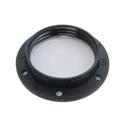 Clever-Deko Schirmträgerring Lampenring Für Lampenschirm Schraubring Gewinde Schirm Ring E27 Fassung Schwarz Schraubring Bakalit
