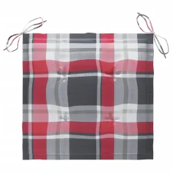 VidaXL Gartenstuhl-Kissen 4 Stk. Rot Karomuster 50x50x3 Cm Stoff -Garten- & Gewächshäuser Geschäft d4463204d382835b21b00f0ba7598bc2