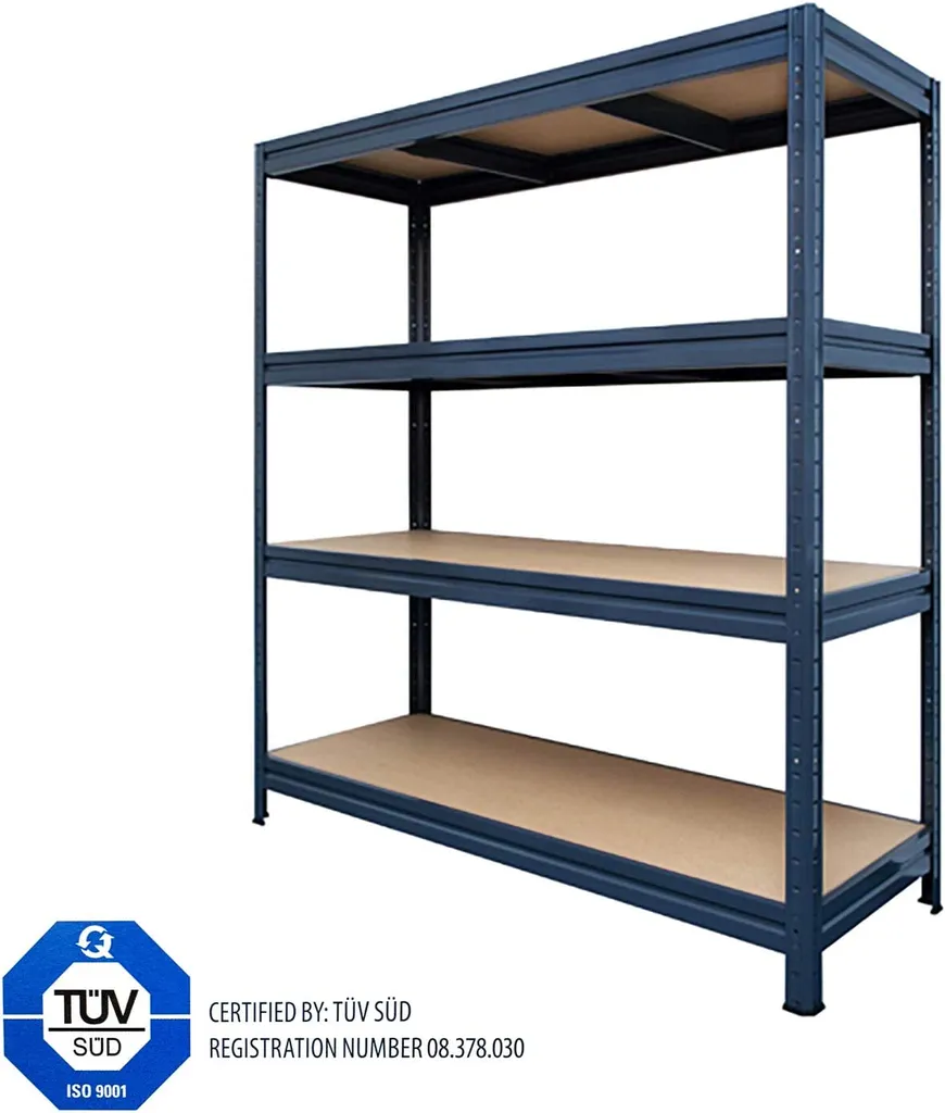 Floordirekt Weitspannregal Steckregal Schwerlastregal Kellerregal RIESENAUSWAHL Grau 177x200x60 Cm 2 Floordirekt Weitspannregal Steckregal Schwerlastregal Kellerregal RIESENAUSWAHL Grau 177x200x60 Cm – Bild 2