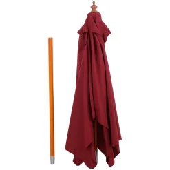 Outsunny Sonnenschirm, Knickbarer Gartenschirm, Strandschirm, 3-stufig Einstellbar, Holz+Polyester, Weinrot, 200 X 150 X 230 Cm 15 Outsunny Sonnenschirm, Knickbarer Gartenschirm, Strandschirm, 3-stufig Einstellbar, Holz+Polyester, Weinrot, 200 X 150 X 230 Cm -Garten- & Gewächshäuser Geschäft d46c87a42dddd22f354b29a5668acea6