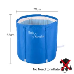 SCHWÄNLEIN Schwänlein Mobile Faltbare Badewanne 70x65cm Blau Mit Kissen -Garten- & Gewächshäuser Geschäft d472584f1eb742319651464c84336c6b