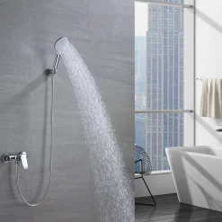 Lonheo Duscharmatur Brausebatterie Mit Brauseschlauch, Handbrause Mit 3 Funktionen, Und Brausehalter | Einhebel-Brausemischer-Duschset, Chrom -Garten- & Gewächshäuser Geschäft d48b695e285b9b04c2ef182f39a66c10