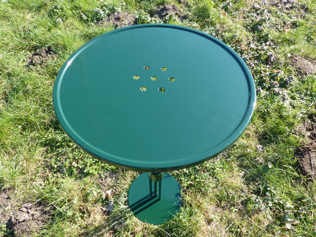 RV-Parts Stehtisch Bistrotisch Stecktisch Gartenstecktisch Metall Grün Lackiert 3 RV-Parts Stehtisch Bistrotisch Stecktisch Gartenstecktisch Metall Grün Lackiert – Bild 3