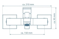 Schütte SCHÜTTE Badewannenarmatur TOKYO II, Mischbatterie Badewanne, Wasserhahn Bad Chrom -Garten- & Gewächshäuser Geschäft d4e971671e634031764105753440b72e